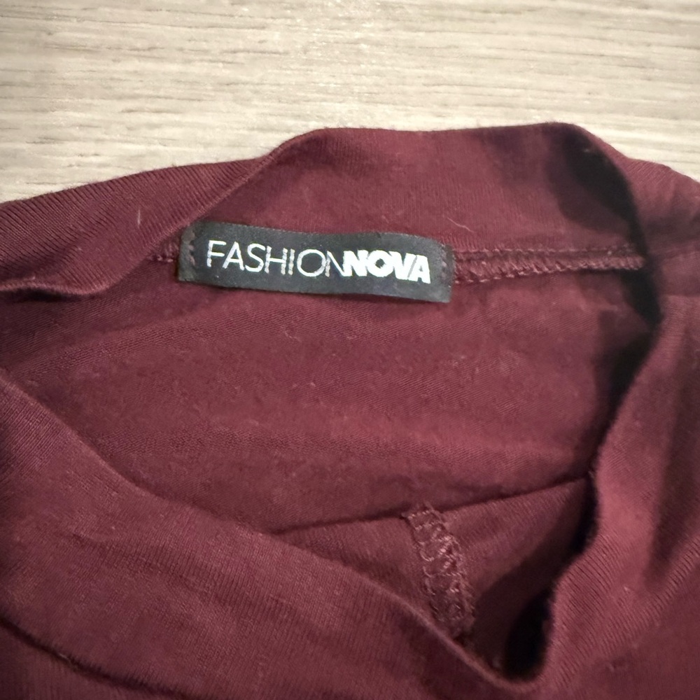 Fashion Nova Varvara Pant Set in Wine. Size XS. Worn once. - Picture 7 of 8
